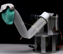 Photo of soft inflatable robot arm from Carnegie Mellon